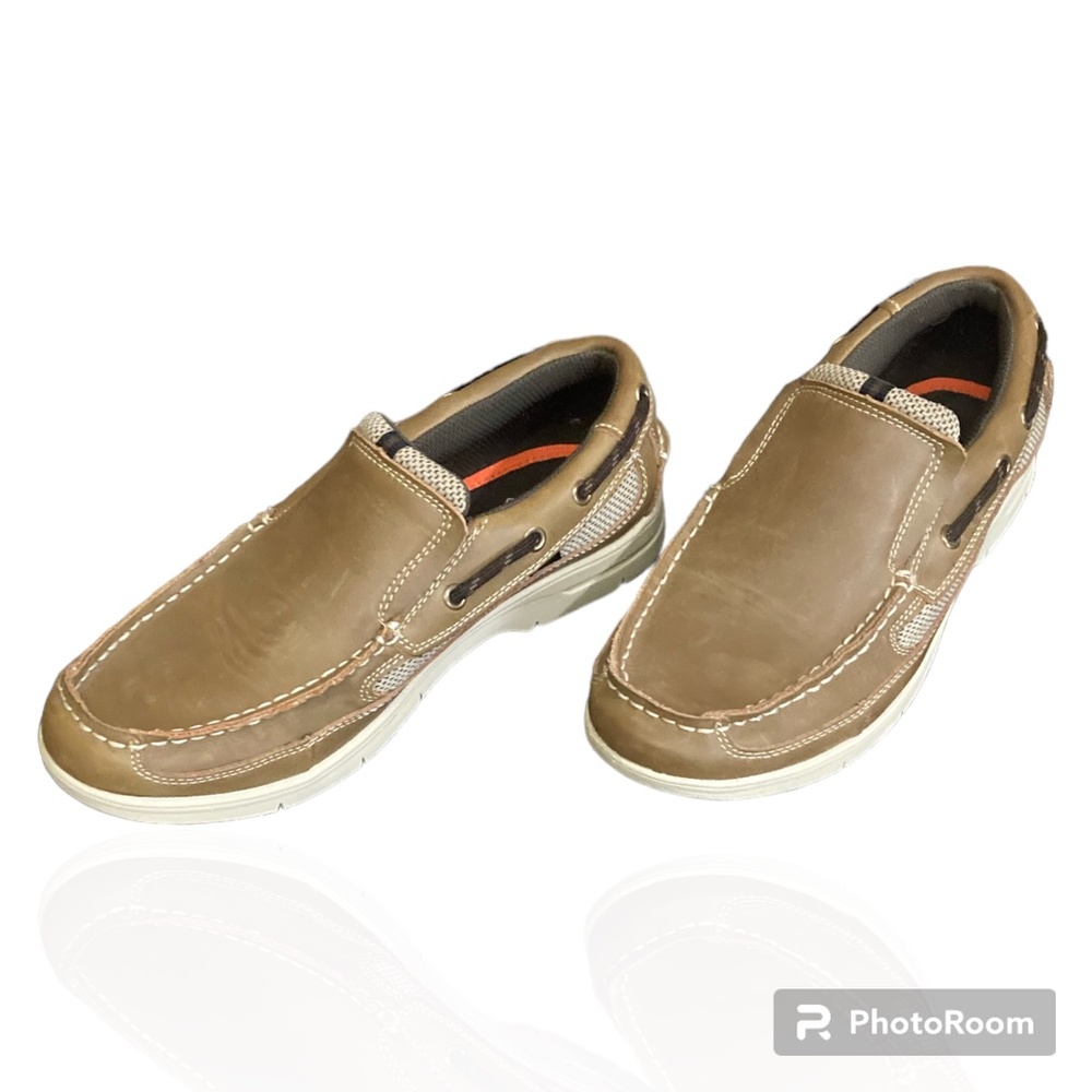 Men's Authentic Original 2-Eye Boat Shoe/ Men's Tarpon 2-Eye Boat Shoe, Size 8.5 - Picture 2 of 6